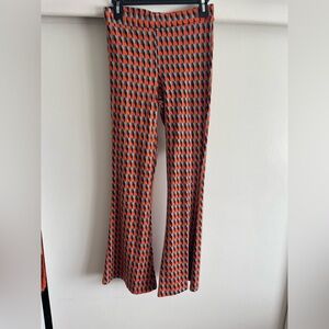 Urban Outfitters Orange and Gray Patterned Pants